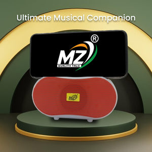 MZ M15 Bluetooth Portable Dual Speaker USB and TF-Card Music Playback, Line-in Connectivity, Rechargeable Battery, FM Radio