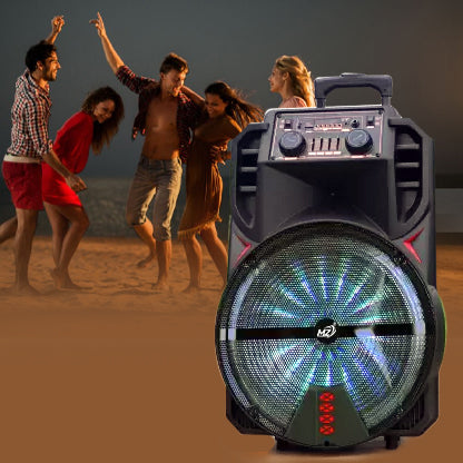 MZ -Rock Dynamic Thunder Sound with 2X Wireless Mic 60 W Bluetooth Party Speaker  (Black, Stereo Channel)